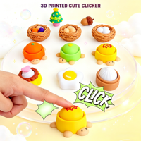 Jouets sensoriels imprimés en 3D, boutons à presser, porte-clés pour soulager le stress et passer le temps, adaptés au bureau, à la maison et en voyage, cadeau