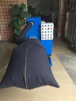 Machine à effet de vieilli pour jeans en denim, avec fonction de chauffage à la vapeur et de déchirure