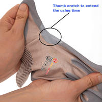 Gants de travail de qualité supérieure en nylon et élasthanne 15 jauges, enduits de nitrile, paume antidérapante, gants de sécurité pour la construction industrielle