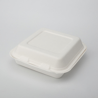 Respectueux de l'environnement 100% biodégradable jetable Bagasse Fast Food Container Food Boxtake Out Food Packaging Take Out Box