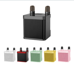 मिनी ब्लूटूथ कराओके पार्टी होम थिएटर आउटडोर कराओके माइक्रोफोन स्पीकर के साथ पोर्टेबल डुअल वायरलेस माइक - Product Image 6