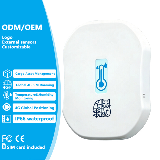 Temp Controlled Freight 4G GPS Tracker with USB IP66 Waterproof Rechargeable Global SIM