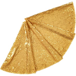 Albero di natale gonna con paillettes lustro tappetino glitterato per decorazioni festa natalizia 48 pollici - Product Image 1