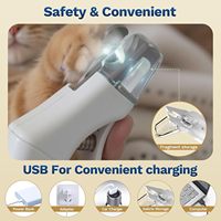 Alat Perawatan Hewan Peliharaan Ramah Lingkungan Gato Mascotas, Pemotong Kuku Anjing Elektrik Stainless Steel dengan Baterai
