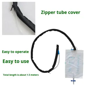 Yuqilin ที่ครอบท่อระบายน้ำแบบมีซิป, ถุงเก็บปัสสาวะแบบพกพาสำหรับกิจกรรมกลางแจ้งปกป้องความเป็นส่วนตัวถุงเก็บปัสสาวะแบบซ่อนเร้นมีท่อระบายน้ำ - Product Image 4