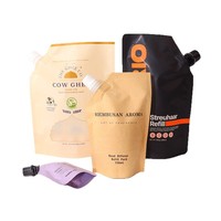 Prix d'usine – Sachet souple écologique avec bec verseur, impression personnalisée, Doypack souple à fond plat pour miel, jus, lait, peinture, poudre, purée – Vente en gros
