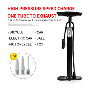 Pompe à air multifonction pour vélo de route et domestique, en aluminium et ABS, avec manomètre, pour cyclisme en extérieur, pompe à pied pour vélo - Product Image 2