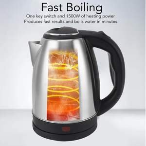 New Design 2.0L Cordless Stainless Steel Electric Water <b>Kettle</b> with 360 Degree Rotational Base Boil-Dry Protection for Hotel Use - Product Image 4