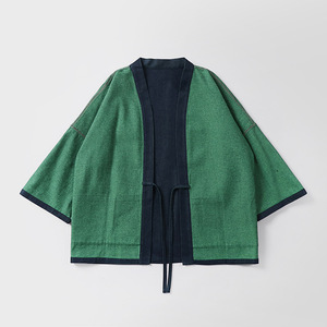 Hanten Kimono pour Hommes, Style Japonais Éco-responsable, Inspiré de la Couture, pour Festival, Tokyo Matsuri, Cosplay, Streetwear, Décontracté, à Superposer - Product Image 3