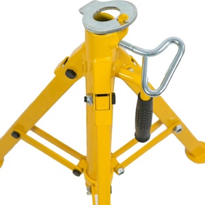 ขาตั้งท่อพับได้ E-work 1109c แบบมีล้อเลื่อน สำหรับงานอุตสาหกรรม ระดับมืออาชีพ พกพาสะดวก ผลิตจากเหล็ก A3 รองรับท่อขนาด 12 นิ้ว รับน้ำหนักได้ 1134 กก./2500 ปอนด์ - Product Image 3