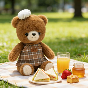 Peluche Adorable Ourson Chef Hug Me Baby, Tendance <span class=keywords><strong>TikTok</strong></span>, Ornement Décoratif, Compagnon de Jeu, Cadeau d'Anniversaire, Mini Jouets pour Enfants - Product Image 2