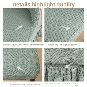 <span class=keywords><strong>Housse</strong></span> de <span class=keywords><strong>chaise</strong></span> simple et courbée à motif pied-de-poule, antidérapante et durable pour salle à manger, <span class=keywords><strong>housse</strong></span> de tabouret élastique épaissie, populaire et anti-griffures pour chats - Product Image 5