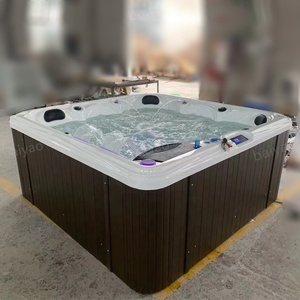 Luxe Hottub Spas Extérieur Piscine <span class=keywords><strong>5</strong></span> <span class=keywords><strong>Personnes</strong></span> Bain À Remous Yacuzzi Baignoire Extérieure Tourbillons En Gros Spa Acrylique Jacuzzier Avec Balboa - Product Image 2