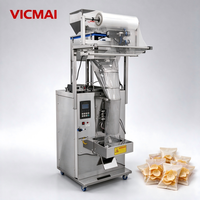 Machine d'emballage verticale automatique pour sachets, avec pesage de granulés et scellage, idéale pour l'emballage de petites collations, chips et frites