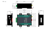 Módulo DTU 4G Cat-1 con Conectividad de Doble Canal, Gateway MQTT, Computación en Borde, Aislamiento RS-232/485, Modelo USR-G771 para Alarma Remota