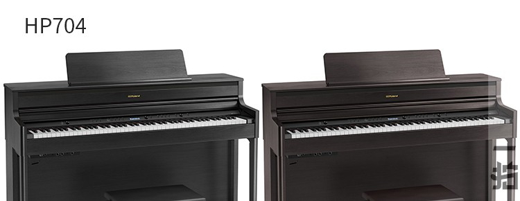 ローランド　Roland　HP704　88鍵 電子ピアノ ローランド Roland 電子ピアノ 88鍵盤 HP704 黒塗鏡面艶出し