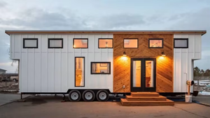 La Chine Design moderne maison de conteneur préfabriquée mobile sur roues capsule d'hiver Rv maison <span class=keywords><strong>caravane</strong></span> voyage remorque maison minuscule - Product Image 6