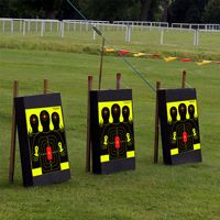 Cible de tir en carton silhouetté imperméable 18*24 pouces, accessoire de tir à l'arc durable pour la chasse et la pratique tactique