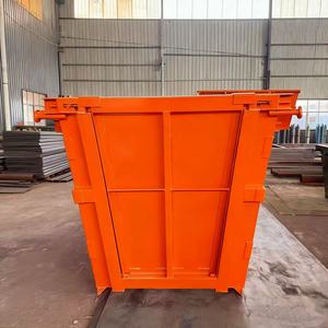XINTUO Portable Mobile Skip Bin Heavy Duty Steel Skip Bin 2m&sup3; 4m&sup3; 6m&sup3; Construction Waste <strong>Dumpster</strong> For Sale - Product Image 4