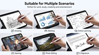 Pena Stylus Kapasitif Aktif Grosir Langsung dari Pabrik untuk Semua Tablet dan Smartphone, 4 Lampu LED Daya