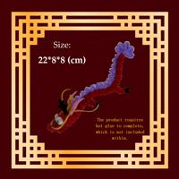Tout nouveau bricolage Chenille tiges ensemble pour enfants Dragon chinois Loong artisanat faisant des jouets en pâte créative pour l'ornement du Festival chinois