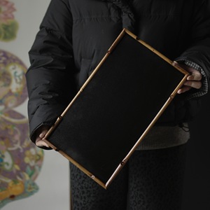 Xiangfei bamboo tea mat <b>tray</b>, tea saucer, tea serving <b>tray</b>, scholar's tea set <b>storage</b> <b>tray</b>, antique tea <b>tray</b>, dry brewing table - Product Image 4