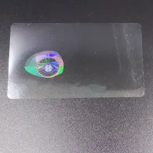 Custom Transparent uk hologram Overlay holographic driving overlay for pvc card