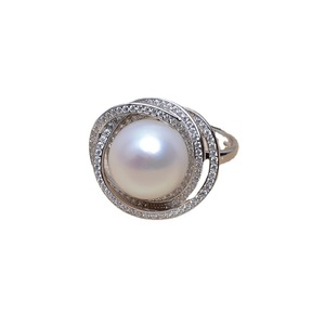 แหวนเงินแท้ S925 ปรับขนาดได้ พร้อมที่ใส่มุกขนาด 13-14 มม. รุ่น JG5173-อุปกรณ์และส่วนประกอบเครื่องประดับ - Product Image 5