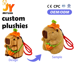 Porte-clés <span class=keywords><strong>en</strong></span> peluche Capybara mignon avec chapeau au crochet et pendentif <span class=keywords><strong>carotte</strong></span>, jouet <span class=keywords><strong>en</strong></span> peluche doux et moelleux, breloque <span class=keywords><strong>de</strong></span> <span class=keywords><strong>sac</strong></span> - Product Image 1