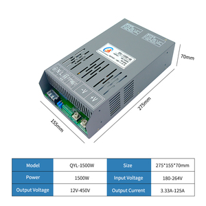 180-264V 입력 1500W 89% 효율 스위칭 전원 공급 장치 12V-264V AC-<span class=keywords><strong>DC</strong></span> SMPS 단일 출력 산업용 - Product Image 2