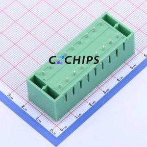 KF2EDGKVHM-5.08-2*9P Plug-in Terminal Block Through hole,P=5.08mm Board-to-Board / Socket - Closed Screw Fixing 2x9P 5.08mm - Product Image 2