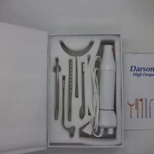 Varita de Belleza Facial de Rayos Violeta de Neón Rojo, Portátil, de Alta Frecuencia, para el Cuidado de la Piel, con 6 Electrodos, Varita de Terapia Cutánea, Kit de Cuidado de la Piel - Product Image 3
