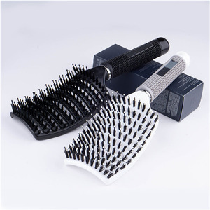 Peine de pelo múltiple cruzado curvo grande, peine magnético iónico para hombres, <span class=keywords><strong>Pompadour</strong></span>, cabello esponjoso para mujeres, moda cómoda - Product Image 1