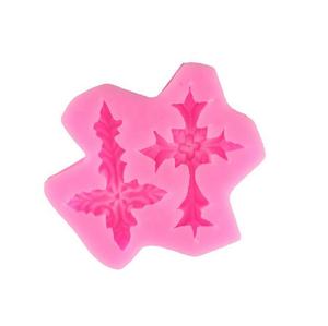 แม่พิมพ์ซิลิโคนไขว้รูปพระเยซู3d สำหรับอบเค้กคริสมาสต์,พิมพ์เค้กขนมช็อกโกแลตอีสเตอร์ลายฉลุแบบอบ1ชิ้น - Product Image 2