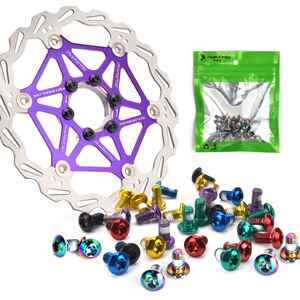 12 tornillos para rotores de freno de <span class=keywords><strong>disco</strong></span> M5x10mm, tornillos de fijación de <span class=keywords><strong>disco</strong></span> Torx T25 para bicicletas de montaña y bicicletas de <span class=keywords><strong>carretera</strong></span> - Product Image 5