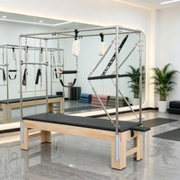 Vente d'usine : Table de Trapeze Professionnelle en Bois pour Pilates Cadillac avec Système à Ressorts Silencieux pour Studios de Yoga