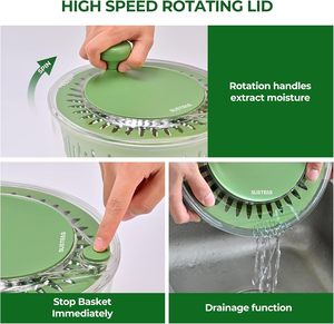 Cortador y Rallador de Verduras Multifuncional 3 en 1, Deshidratador de Alimentos para Preparación de Comidas Saludables en la Cocina - Product Image 4