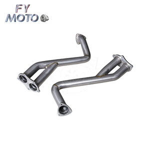 Collecteur d'échappement pour Porsche 718 GT4 / GTS / <span class=keywords><strong>Spyder</strong></span>, tuyaux de liaison sur l'essieu, alliage de titane - Product Image 2