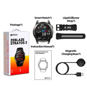 Zeblaze Stratos 3 AMOLED Smartwatch 1,43 inch IP68 waterdicht Bluetooth-oproepen GPS sport fitness smartwatch - Product Image 3
