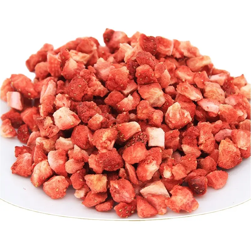 Knuspriger Geschmack getrocknete Erdbeere China Lieferant gefrier getrocknete Früchte Erdbeeren
