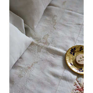 Juego de Sábanas de Lino Antiguo Pietrochianese para Cama Doble, Colección Elegante de Sábanas Ajustables y Planas - Product Image 2