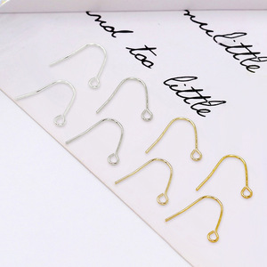 ตะขอเกี่ยวรูปตัวยูแบบเรียบ ชุบทอง 18K สำหรับทำต่างหู DIY - Product Image 2
