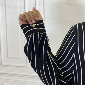 Robe à capuche rayée du moyen-orient pour femmes musulmanes, vêtements arabes islamiques, voile pour u hijab store dubaï abaya achats <span class=keywords><strong>en</strong></span> <span class=keywords><strong>ligne</strong></span> - Product Image 6