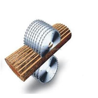 Scie à bois multi-lames à haut rendement pour la coupe de grumes, machine de scierie à table circulaire