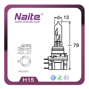 NAITE Vente en gros Ampoule halogène <span class=keywords><strong>H15</strong></span> <span class=keywords><strong>12V</strong></span> <span class=keywords><strong>15</strong></span>/<span class=keywords><strong>55W</strong></span> PGJ23t-1 pour éclairage extérieur automobile - Product Image 4