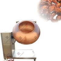 Machine rotative de revêtement et de torréfaction pour noix de pécan, cacahuètes et autres snacks, avec revêtement en cuivre pour la saveur