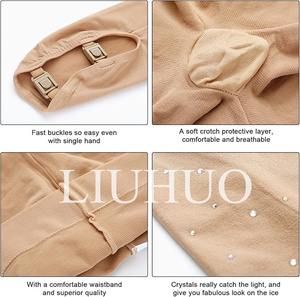 Pantimedias de <span class=keywords><strong>Patinaje</strong></span> Artístico LIUHUO para Niñas, Pantimedias de <span class=keywords><strong>Patinaje</strong></span> de Alto Rendimiento, Pantalones de Yoga para Mujer con Pedrería - Product Image 4