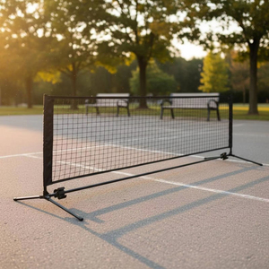 Rete da Pickleball di Dimensioni Regolamentari con Cinghie di Controllo della Tensione, Supporto in Ferro Verniciato a Polvere Antiruggine, Stazione per Club - Product Image 3