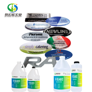 Adesivo Epóxi 4 Cm Menina Cúpula Logo Oval Resinado Transparente - Product Image 4