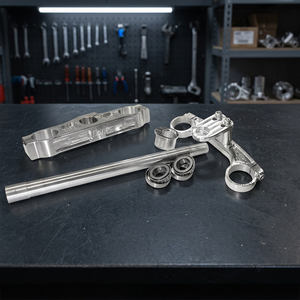 ชุดแผ่นยึดเพลาหน้า Malaguti F12 ของใหม่ ผลิตในอิตาลี ใช้ได้กับโช้ค Ottopuntouno JF-1 สำหรับสกู๊ตเตอร์/มอเตอร์ไซค์ อะไหล่แต่ง - Product Image 2